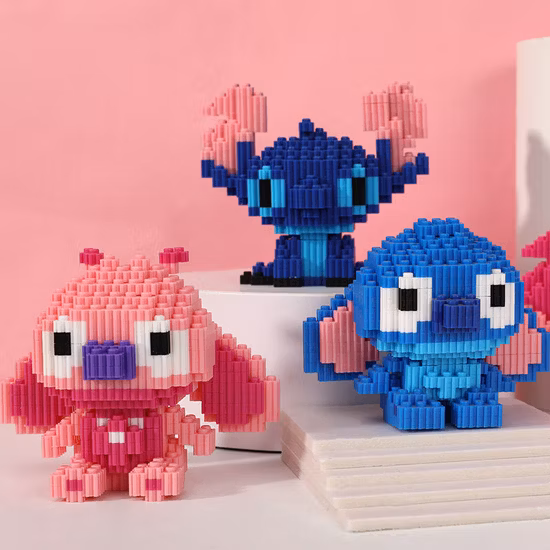 Venta caliente DIY Mini personaje de dibujos animados niños regalo conjuntos de bloques de construcción