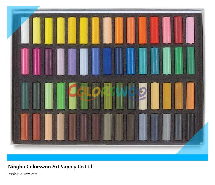 60 colores pastel suave y tiza para el cabello