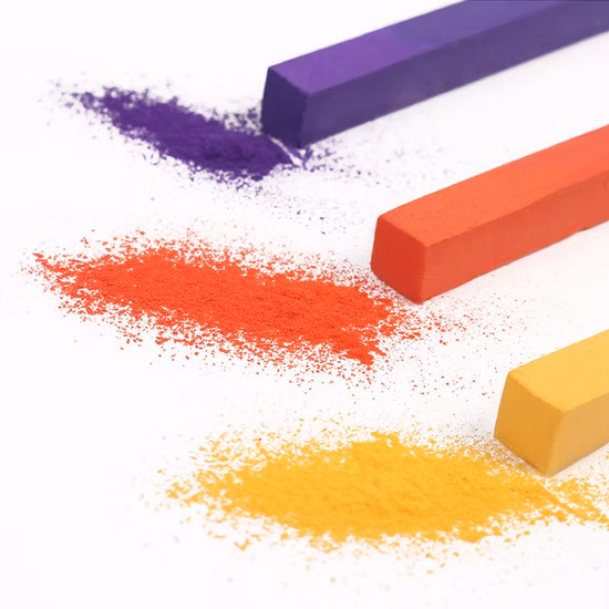 Tiza para el cabello de 24 colores pasteles suaves